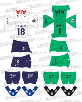 Tottenham home 2021 / 2022 - For 2K4 figures
