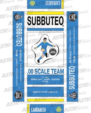 Carrarese 2025 - With 10 slots tray and for short rodded Subbuteo original keepers