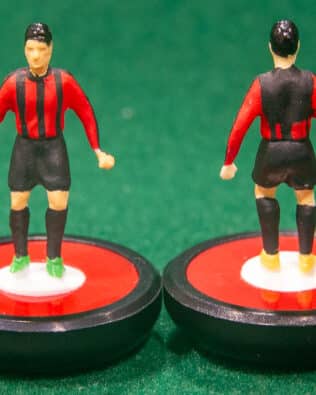 Milan AC 2026 - Team + 2 substitutes and spare keeper (SAME KIT OF THE RODDED KEEPER) in SUBBUTEO REPLICA GREEN BOX from the 70s
