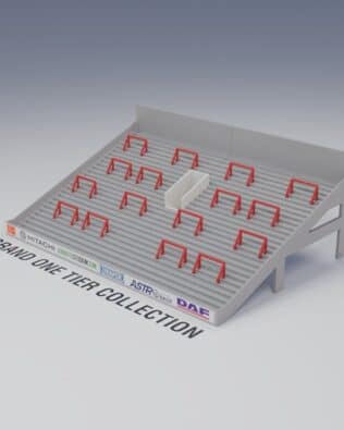Grand One Tier Crush barriers (set of 16) - Red