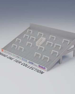 Grand One Tier Crush barriers (set of 16) - White