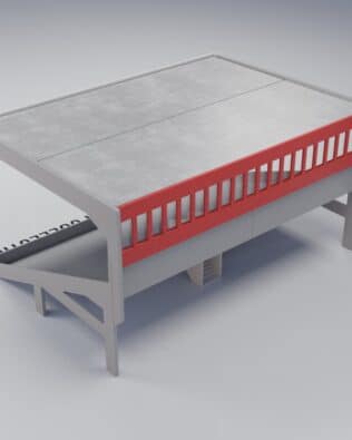 Grand One Tier Window panel - Red