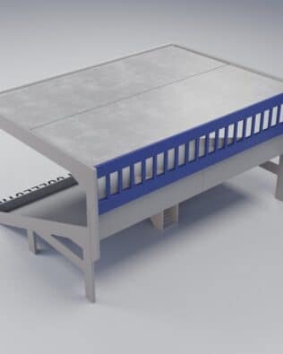 Grand One Tier Window panel - Blue