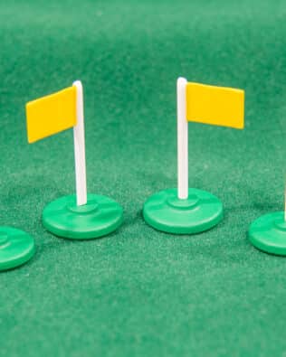 Corner flags big size - Yellow / Green base