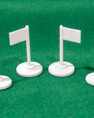 Corner flags big size - White