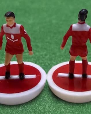 Triestina halberd - Team + 2 substitutes and spare keeper (SAME KIT OF THE RODDED KEEPER) in SUBBUTEO REPLICA GREEN BOX from the 70s