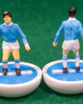 Israel World Cup 1970 - Team + 2 substitutes and spare keeper (SAME KIT OF THE RODDED KEEPER) in SUBBUTEO REPLICA GREEN BOX from the 70s