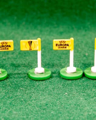 Corner flags with decals ( Champions League - Lega Calcio ) - Small flags Europa League