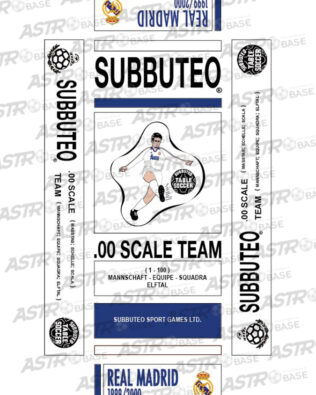 Real Madrid 1999 / 2000 - With 10 slots tray and for short rodded Subbuteo original keepers