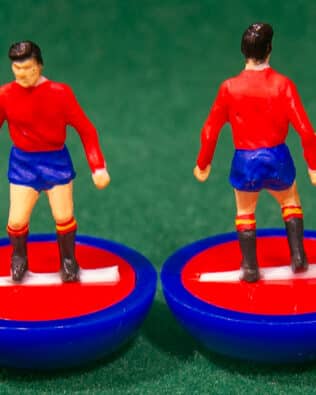 Spain World Cup 1966 - Team + 2 substitutes and spare keeper (SAME KIT OF THE RODDED KEEPER) in Soccer3D HW BOX