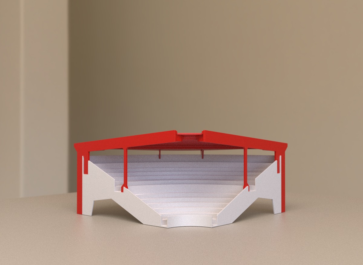 Straight roof construction for Subbuteo corner stand C143 and 61218 - Image 6