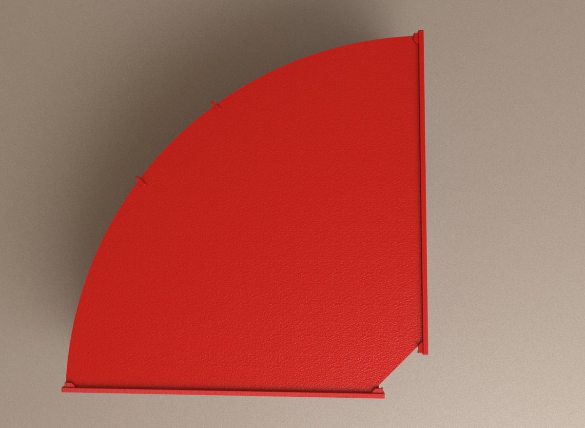 Straight roof construction for Subbuteo corner stand C143 and 61218 - Image 7