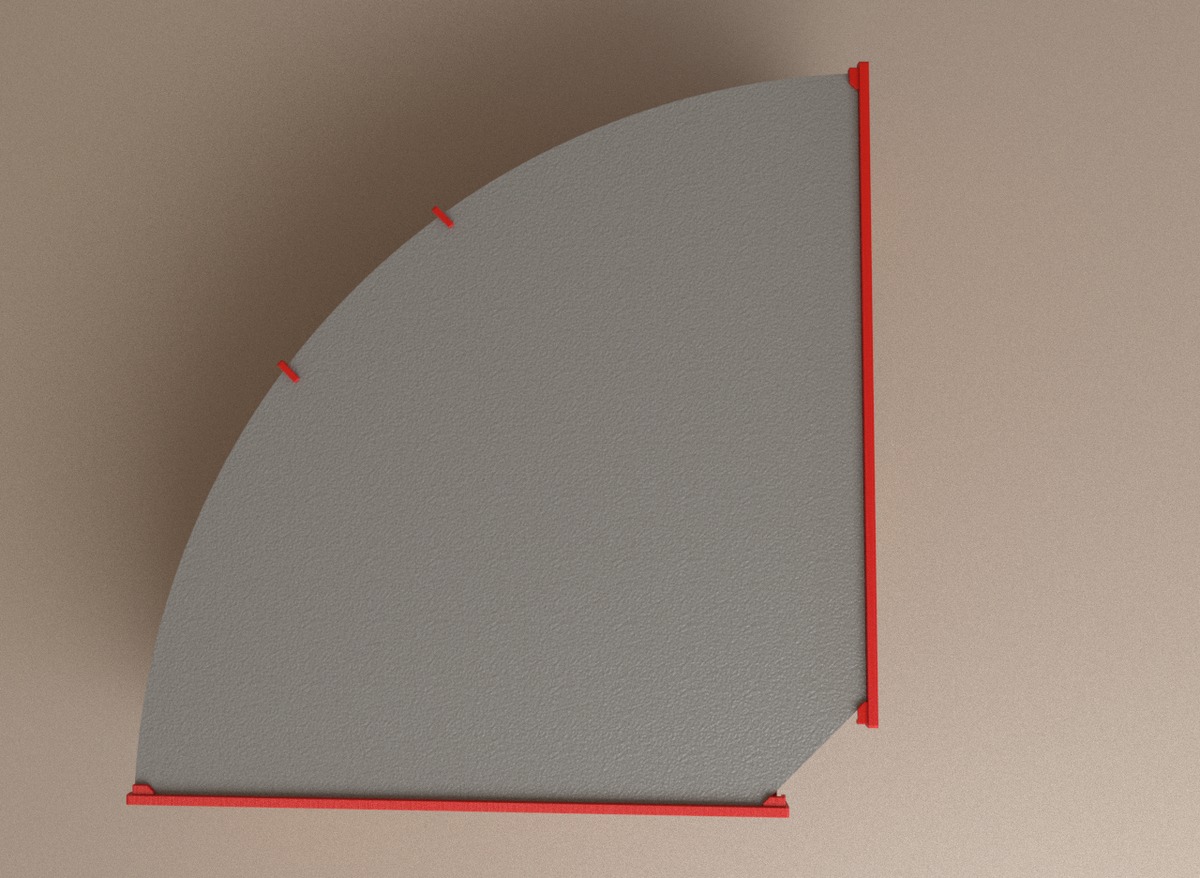 Straight roof construction for Subbuteo corner stand C143 and 61218 - Image 8