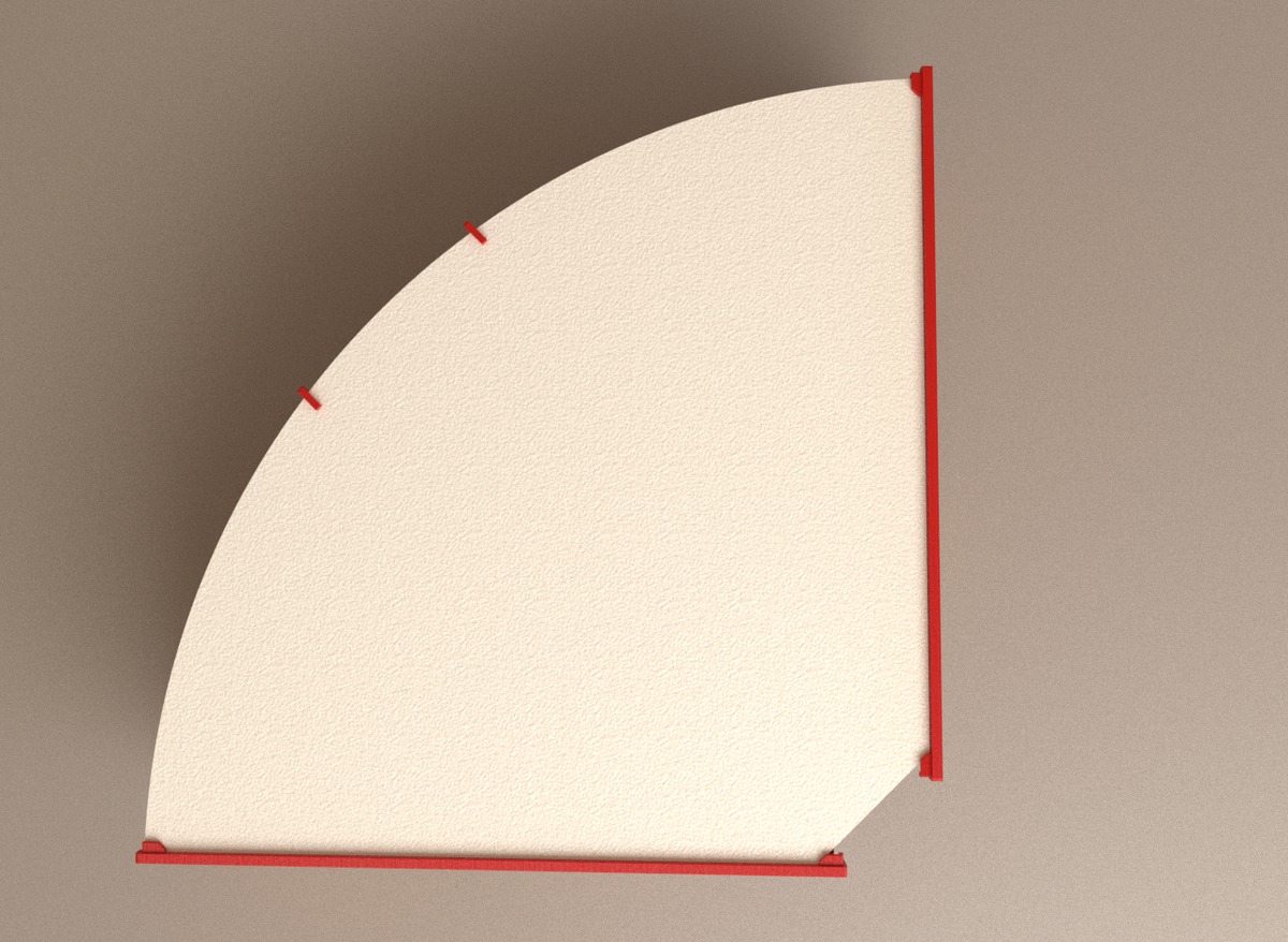 Straight roof construction for Subbuteo corner stand C143 and 61218 - Image 9