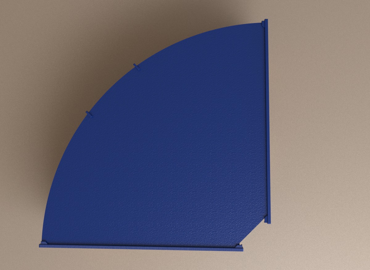 Straight roof construction for Subbuteo corner stand C143 and 61218 - Image 10