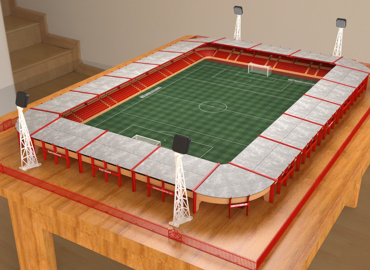 Straight roof construction for Subbuteo corner stand C143 and 61218 - Image 11