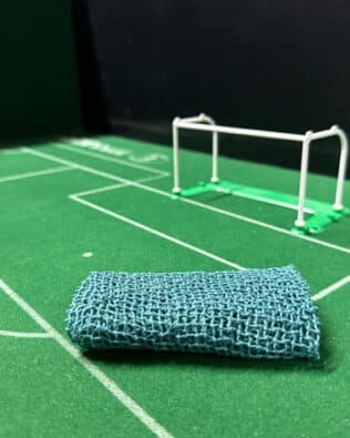 SUBBUTEO C61207 Replica plastic goals (NET UNASSEMBLED) - Petrol green netting