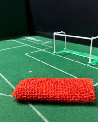 SUBBUTEO C61207 Replica plastic goals (NET UNASSEMBLED) - Orange netting