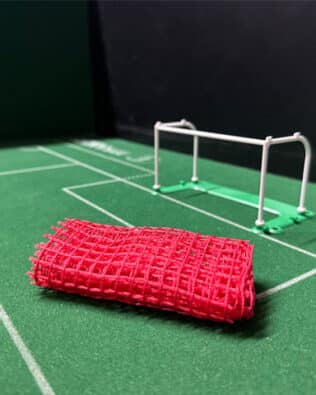 SUBBUTEO C61207 Replica plastic goals (NET UNASSEMBLED) - Synthetic red netting