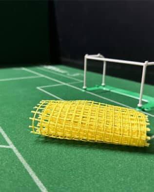 SUBBUTEO C61207 Replica plastic goals (NET UNASSEMBLED) - Synthetic yellow netting
