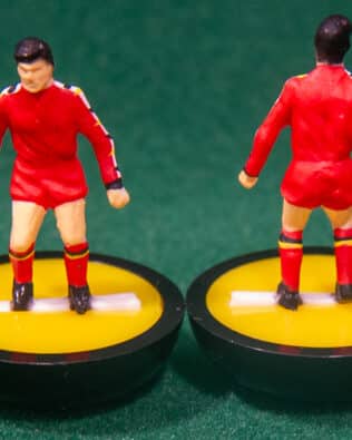 Belgium World Cup 1994 - Team + 2 substitutes and spare keeper (SAME KIT OF THE RODDED KEEPER) in SUBBUTEO REPLICA GREEN BOX from the 70s
