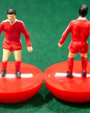 Canada World Cup 1986 - Team + 2 substitutes and spare keeper (SAME KIT OF THE RODDED KEEPER) in SUBBUTEO REPLICA GREEN BOX from the 70s