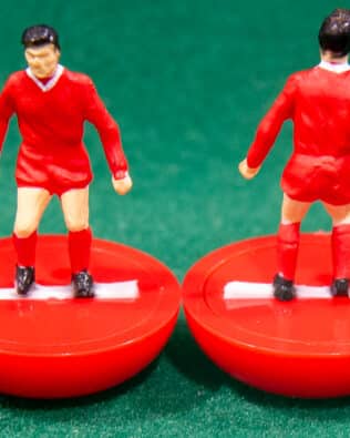 South Korea World Cup 1990 - Team + 2 substitutes and spare keeper (SAME KIT OF THE RODDED KEEPER) in COLORED REPLICA SUBBUTEO BOX (on the cover name, figure and logo of the contained team)