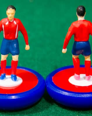 South Korea World Cup 2002 - Team in COLORED REPLICA SUBBUTEO BOX (on the cover name, figure and logo of the contained team)