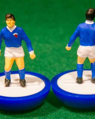 East Germany World Cup 1974 - Team + 2 substitutes and spare keeper (SAME KIT OF THE RODDED KEEPER) in Soccer3D BOX