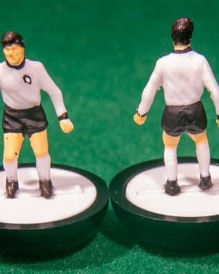 West Germany World Cup 1974 - Team + 2 substitutes and spare keeper (SAME KIT OF THE RODDED KEEPER) in SUBBUTEO REPLICA GREEN BOX from the 70s