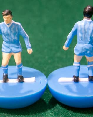 Iraq World Cup 1986 - Team in COLORED REPLICA SUBBUTEO BOX (on the cover name, figure and logo of the contained team)