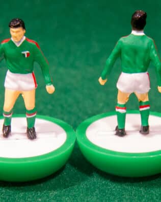 Mexico World Cup 1978 - Team + 2 substitutes and spare keeper (SAME KIT OF THE RODDED KEEPER) in COLORED REPLICA SUBBUTEO BOX (on the cover name, figure and logo of the contained team)