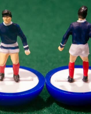 Scotland World Cup 1986 - Team + 2 substitutes and spare keeper (SAME KIT OF THE RODDED KEEPER) in Soccer3D BOX