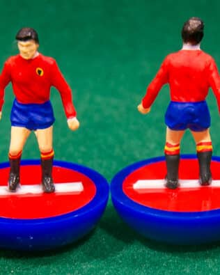 Spain World Cup 1978 - Team in COLORED REPLICA SUBBUTEO BOX (on the cover name, figure and logo of the contained team)