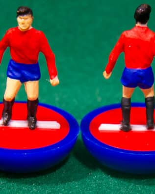 Spain World Cup 1990 - Team in COLORED REPLICA SUBBUTEO BOX (on the cover name, figure and logo of the contained team)