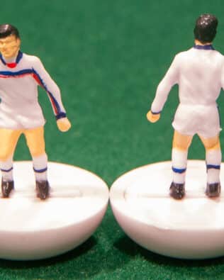 USA World Cup 1998 - Team + 2 substitutes and spare keeper (SAME KIT OF THE RODDED KEEPER) in COLORED REPLICA SUBBUTEO BOX (on the cover name, figure and logo of the contained team)