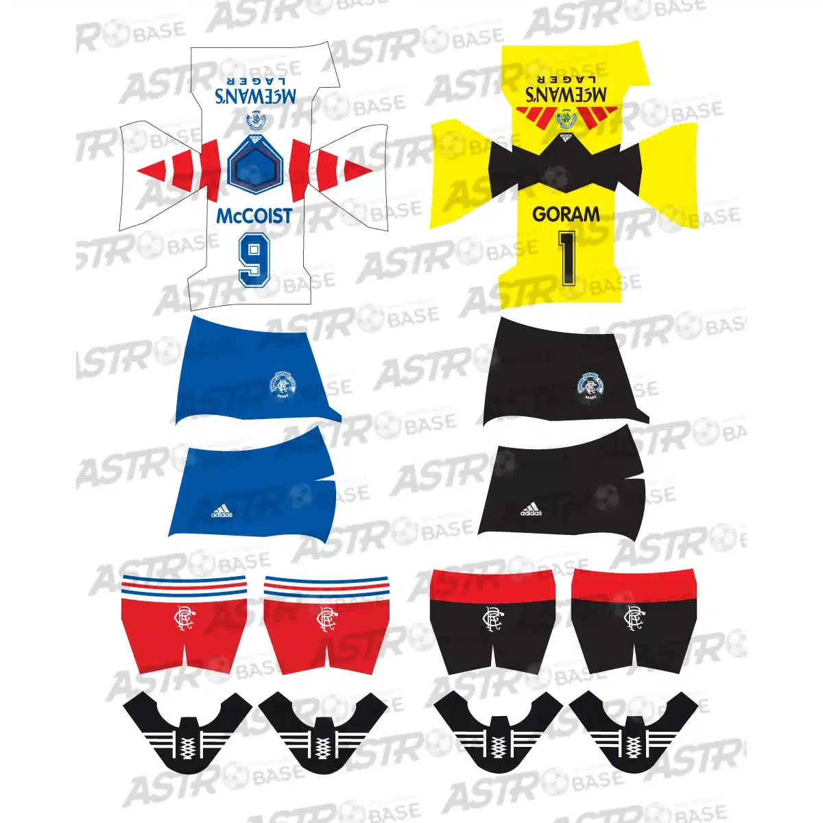 Rangers Glasgow home 1993 / 1994