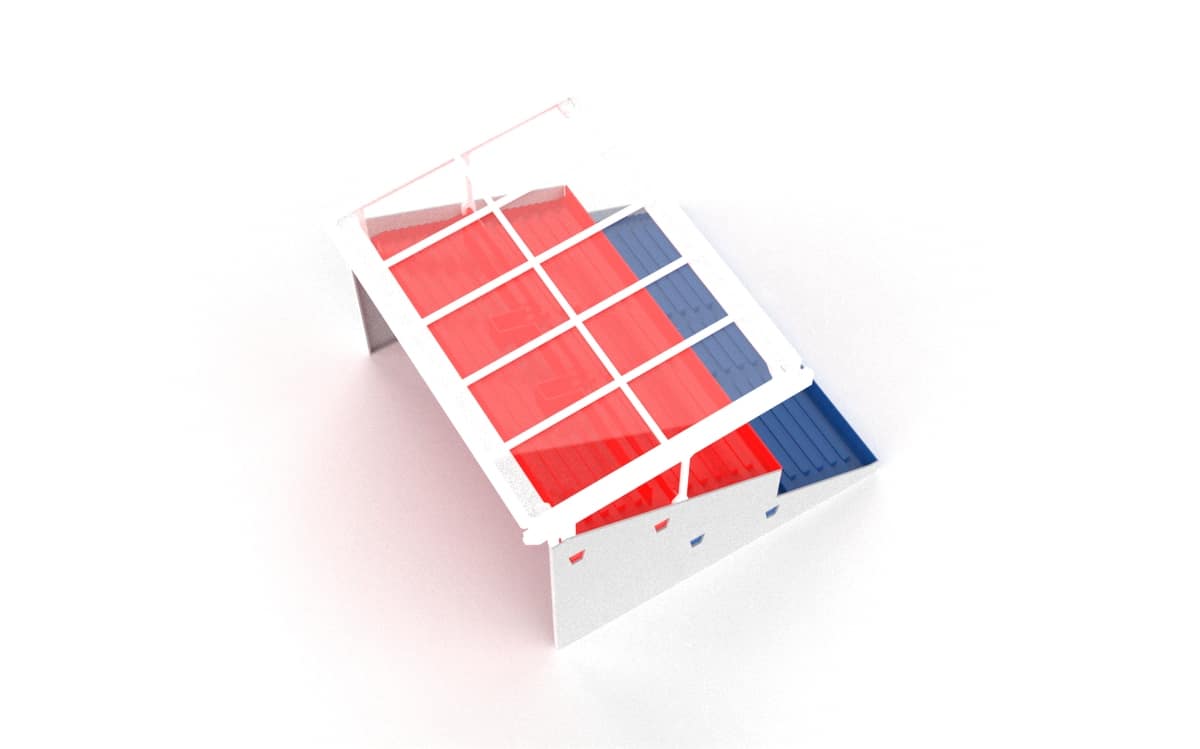 Transparent roof construction for Subbuteo 61216 Grandstand - Image 4