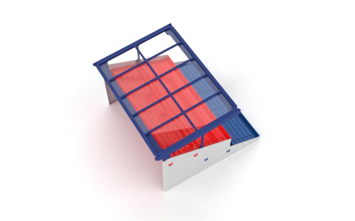 Transparent roof construction for Subbuteo 61216 Grandstand - Image 8
