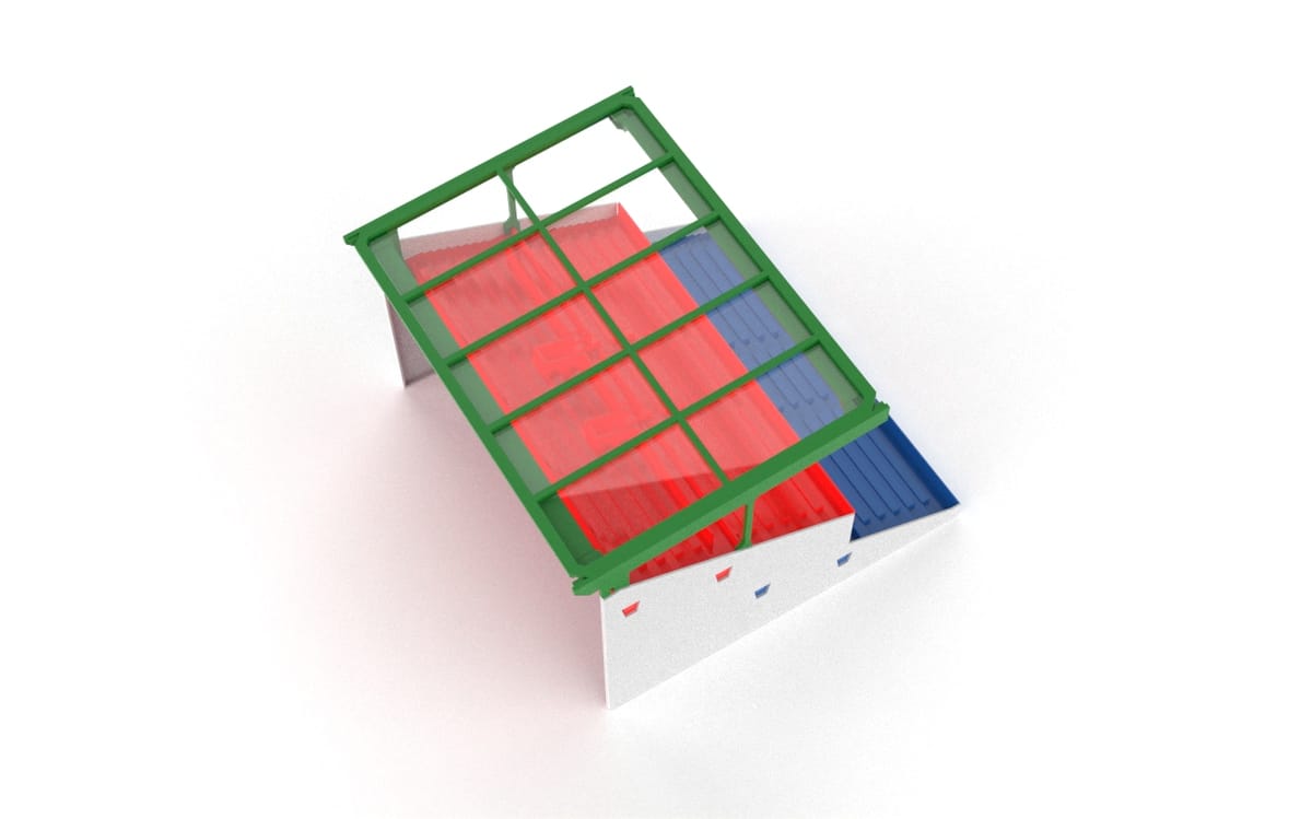 Transparent roof construction for Subbuteo 61216 Grandstand - Image 9
