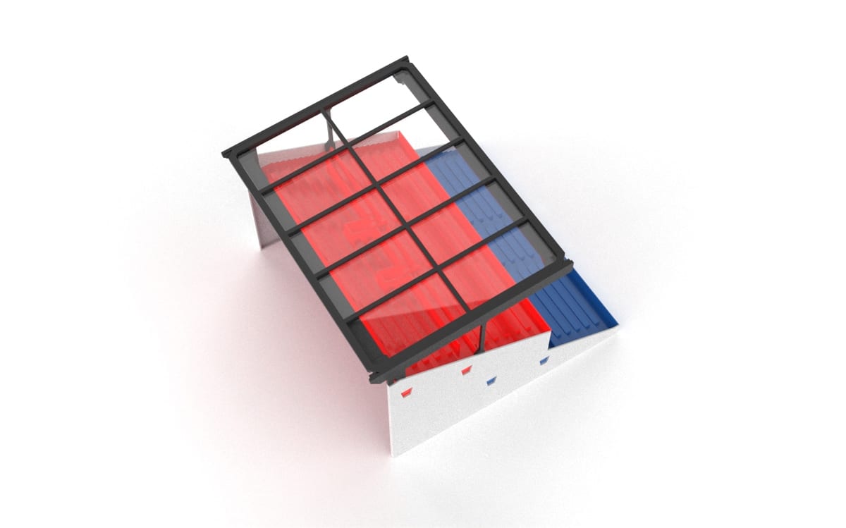 Transparent roof construction for Subbuteo 61216 Grandstand - Image 11