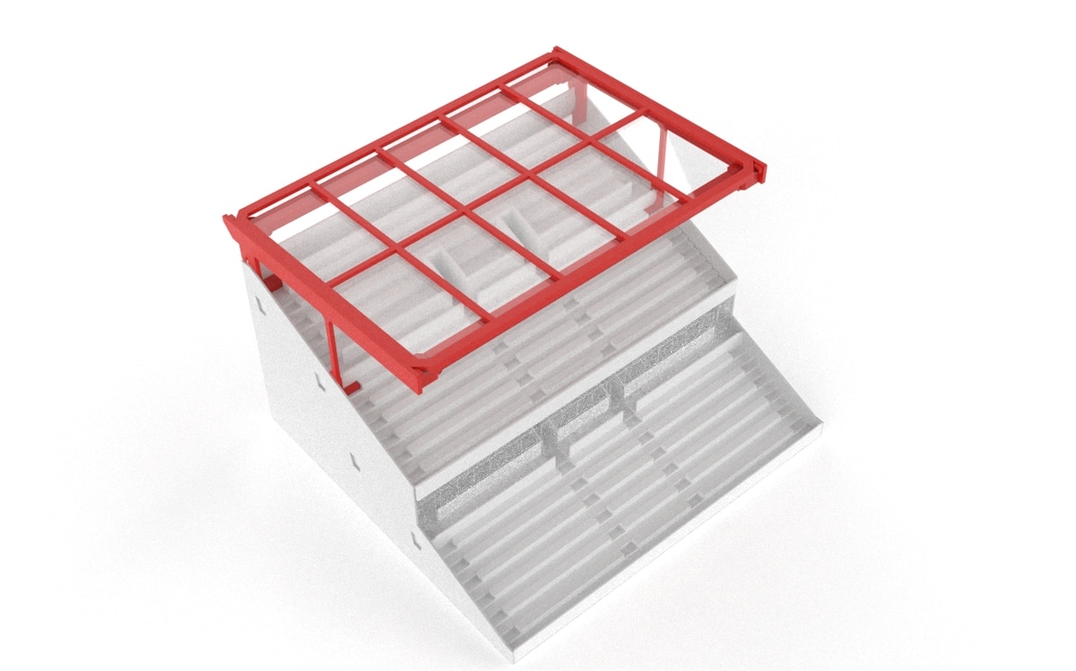 Transparent roof construction for Subbuteo 61216 Grandstand - Image 12