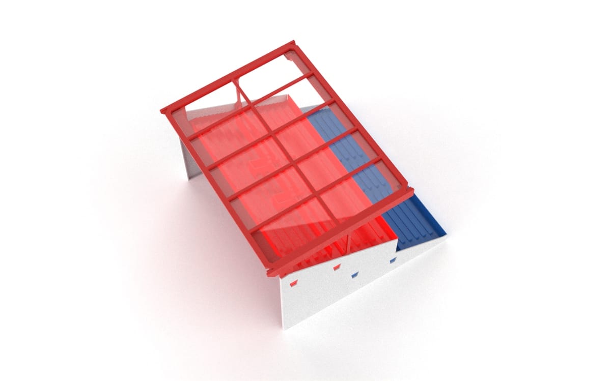 Transparent roof construction for Subbuteo 61216 Grandstand - Image 2