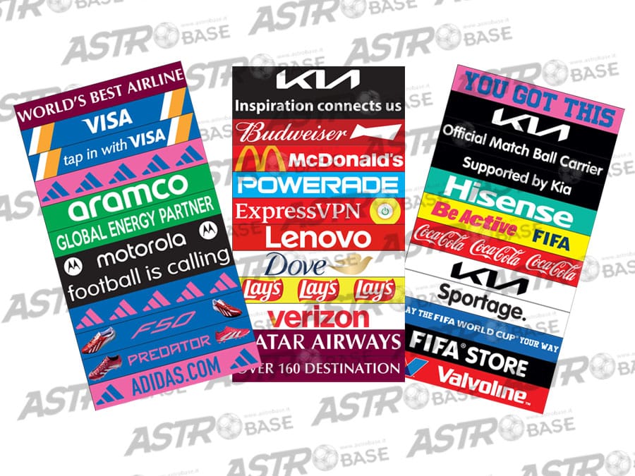 0 – Fence advertising stickers set WORLD CUP USA 2026