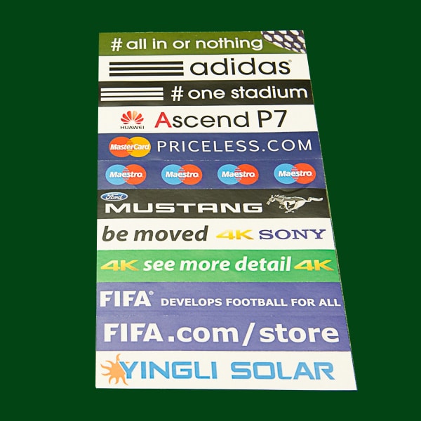 Fence advertising stickers set A